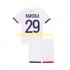Camisola Paris Saint-Germain Bradley Barcola 29 Criança Equipamento Segundo 2024-2025 Manga Curta